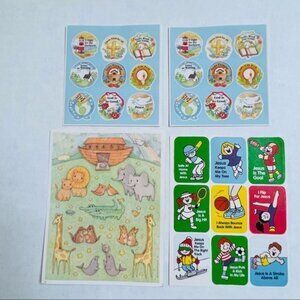 Assorted Religious Stickers Sayings Quotes Noahs Ark Art And Crafts Journal